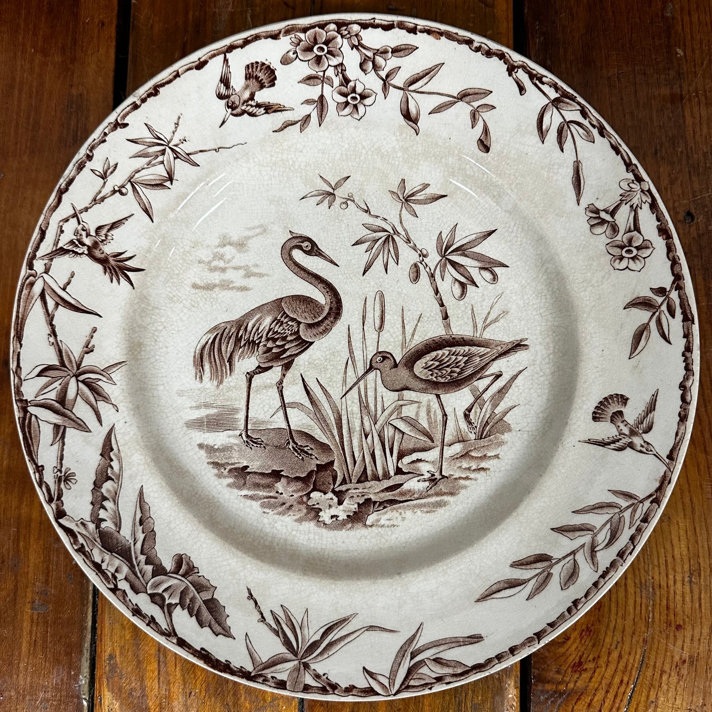 Set of 9 Ridgways Indus Pattern Dinner Plates