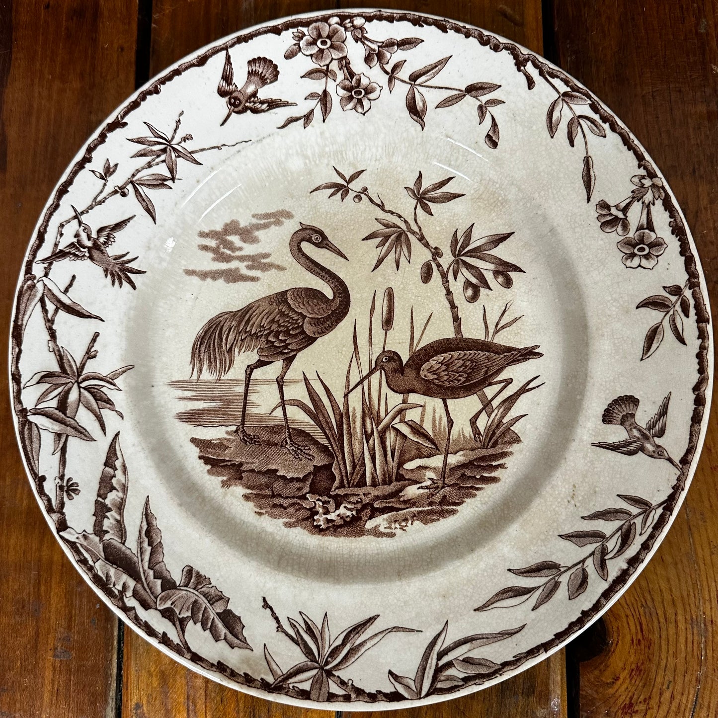 Set of 9 Ridgways Indus Pattern Dinner Plates