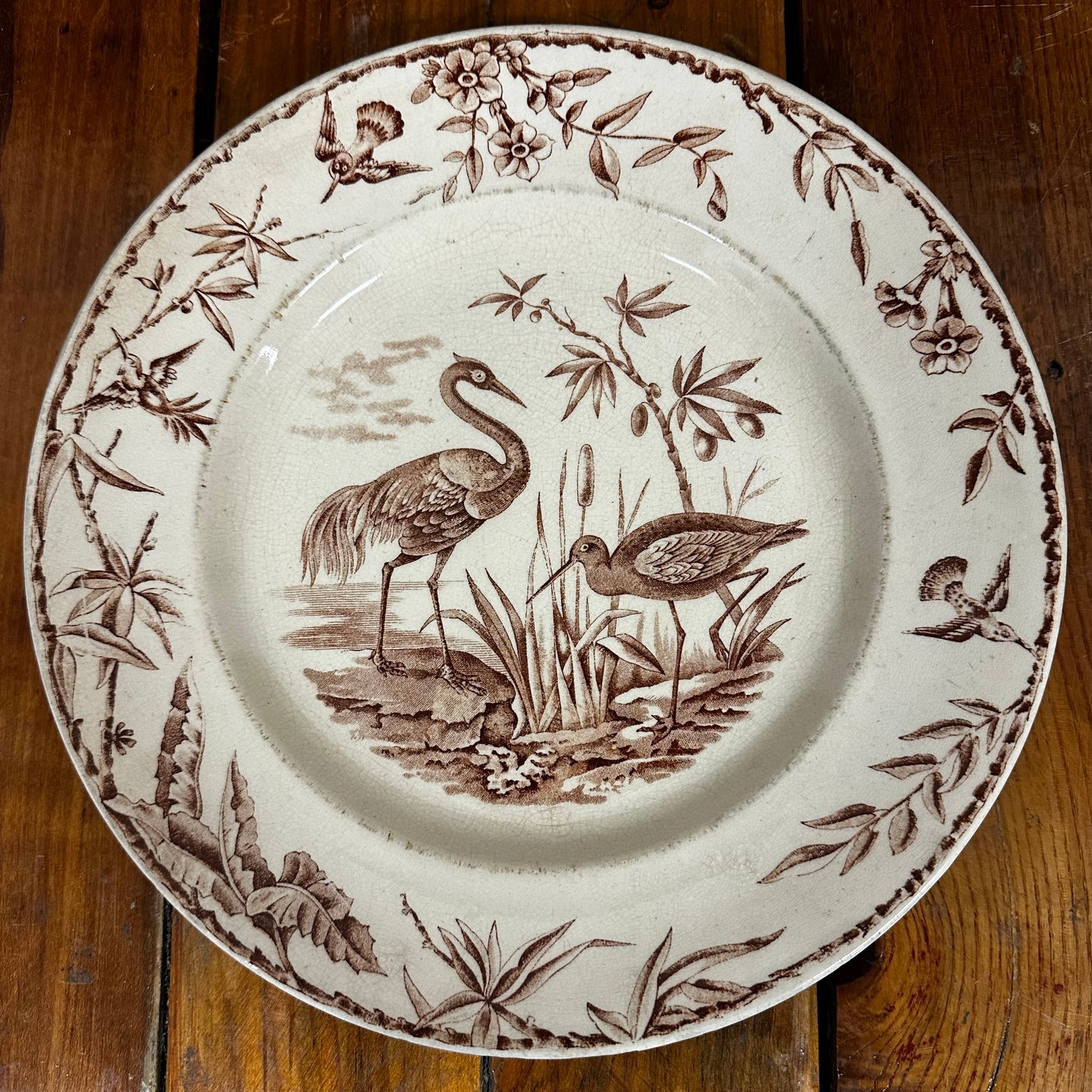 Set of 9 Ridgways Indus Pattern Dinner Plates