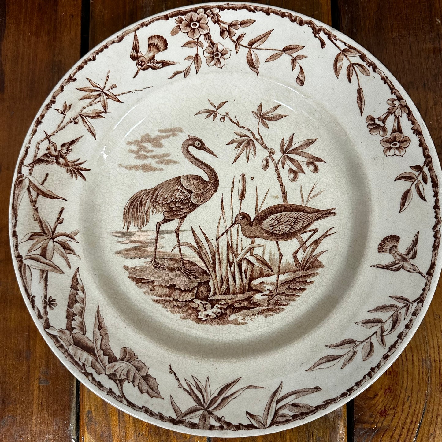 Set of 9 Ridgways Indus Pattern Dinner Plates