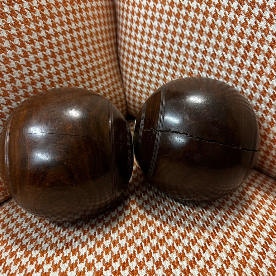 Pair Scottish Garden Bowls by Thomas Taylor DRS