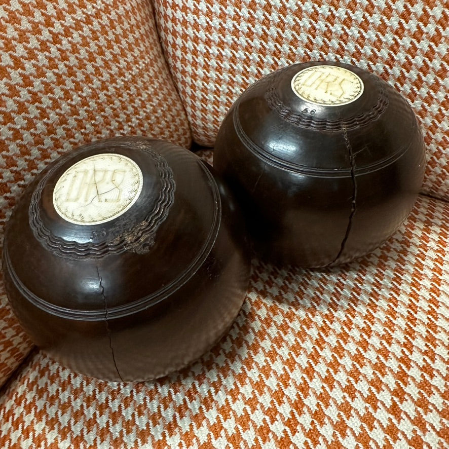 Pair Scottish Garden Bowls by Thomas Taylor DRS