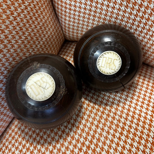 Pair Scottish Garden Bowls by Thomas Taylor DRS