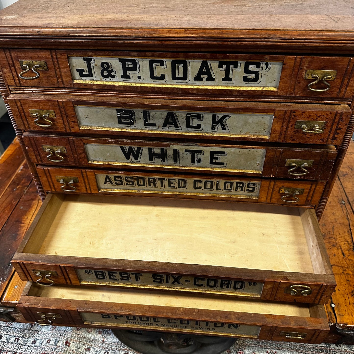 J&P Coats Spool Cabinet
