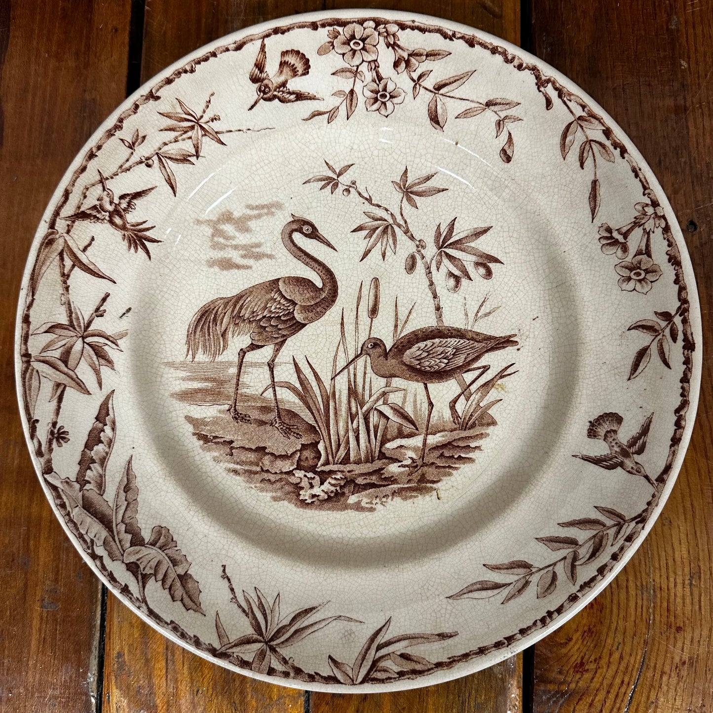 Set of 9 Ridgways Indus Pattern Dinner Plates