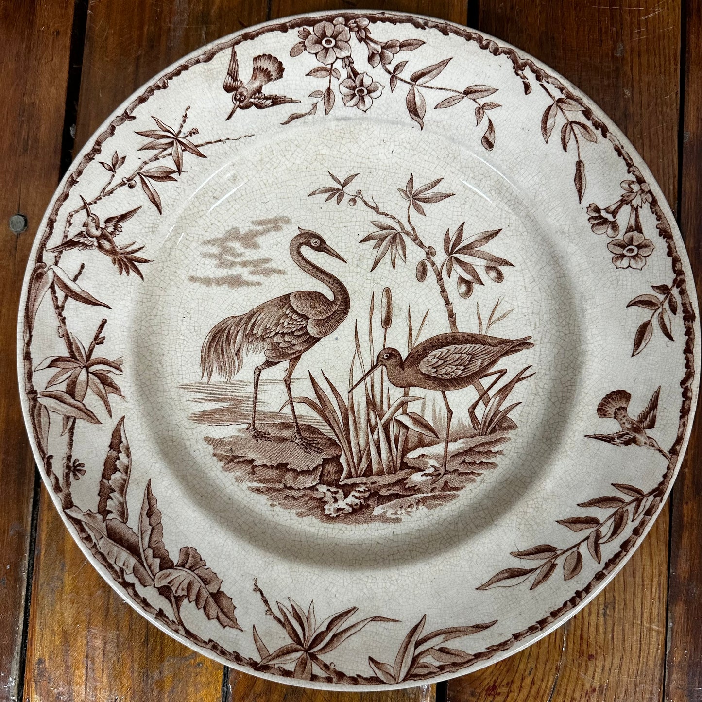 Set of 9 Ridgways Indus Pattern Dinner Plates