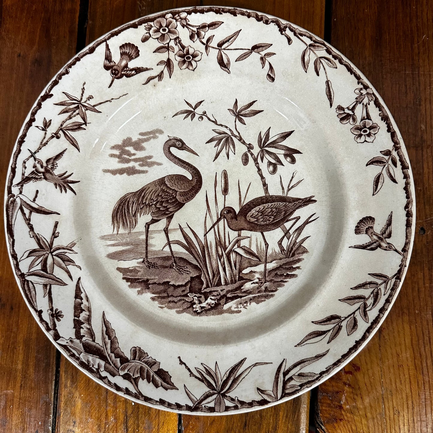 Set of 9 Ridgways Indus Pattern Dinner Plates