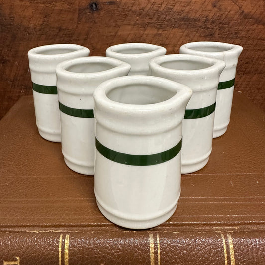 Green Stripe Large Creamer/Syrup