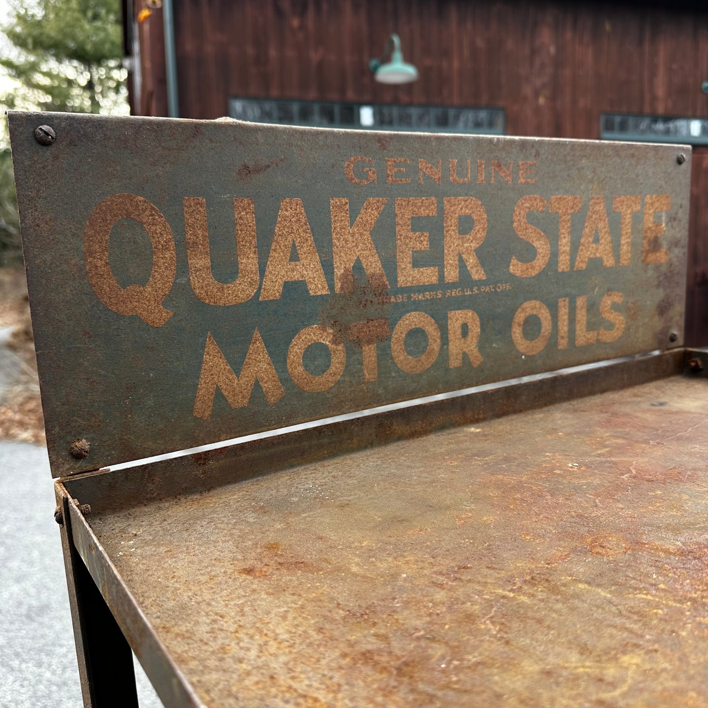 Quaker State Motor Oils Display Rack on Casters