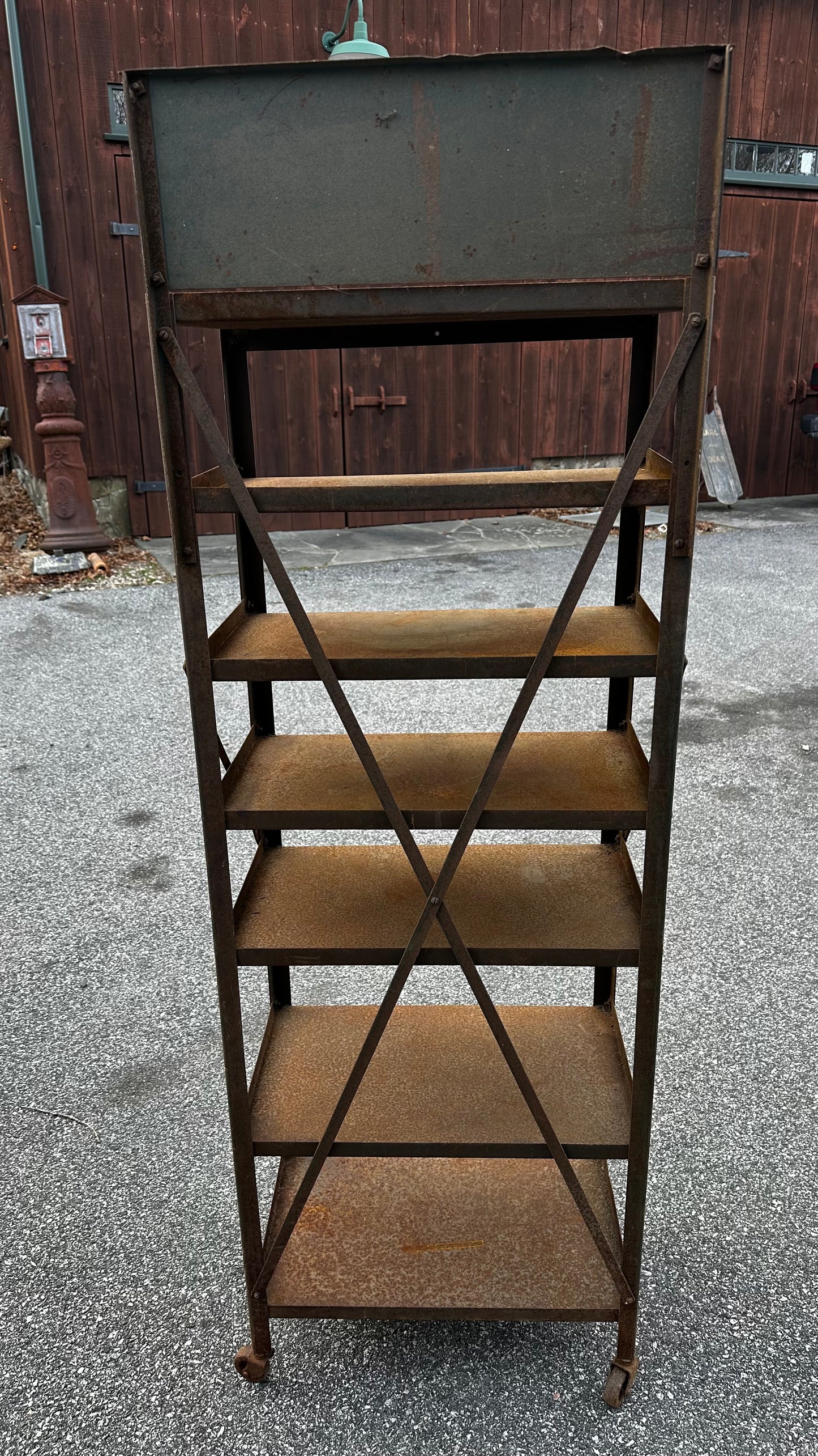 Quaker State Motor Oils Display Rack on Casters