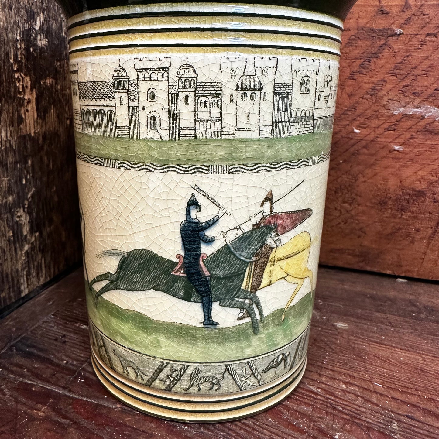 Royal Doulton Seriesware Bayeaux Tapestry Tobacco Canister Humidor