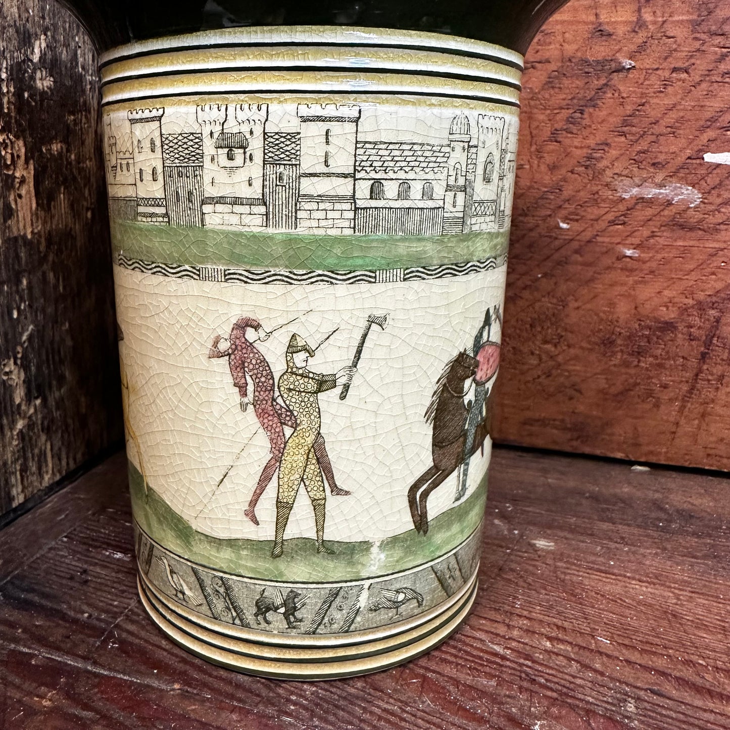 Royal Doulton Seriesware Bayeaux Tapestry Tobacco Canister Humidor