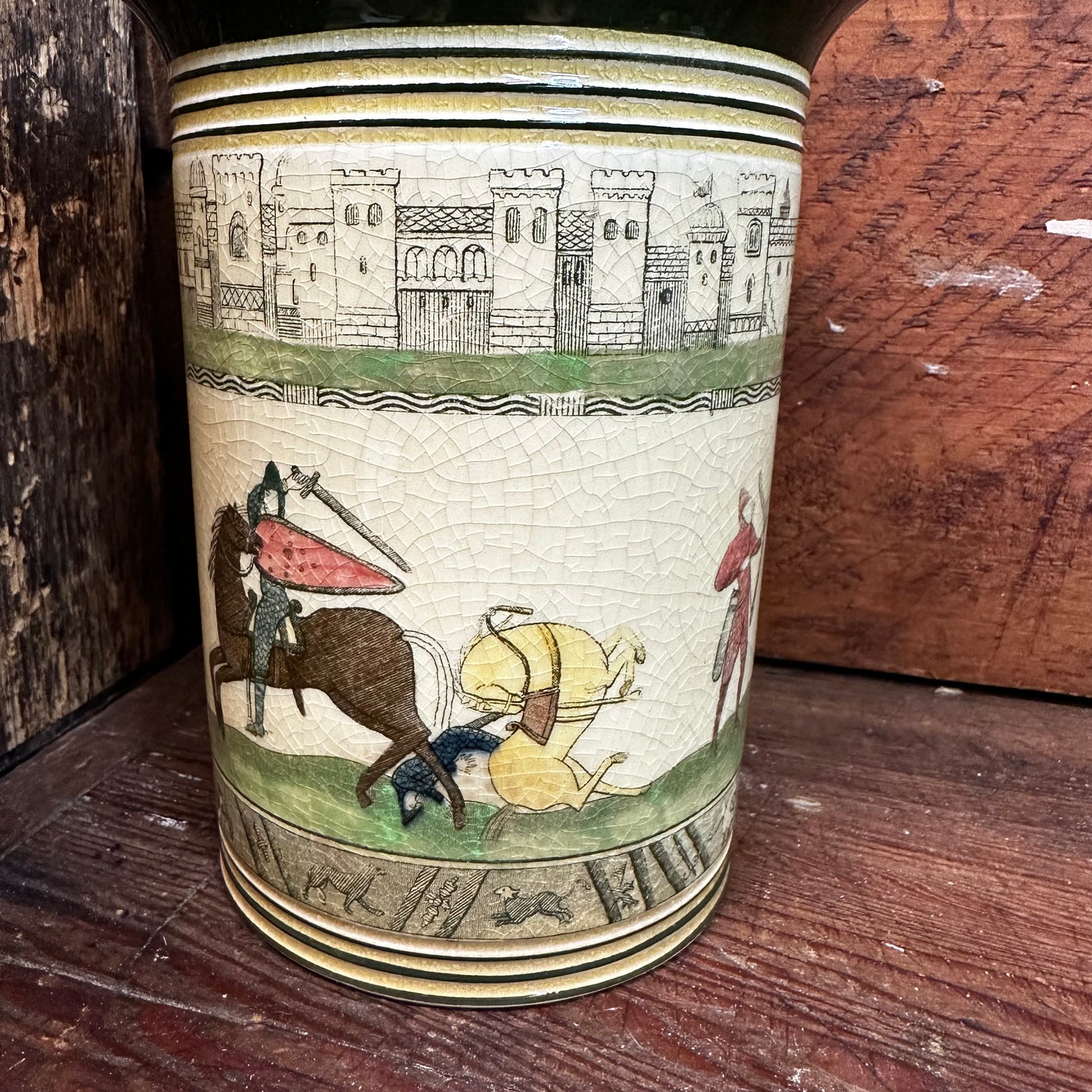 Royal Doulton Seriesware Bayeaux Tapestry Tobacco Canister Humidor