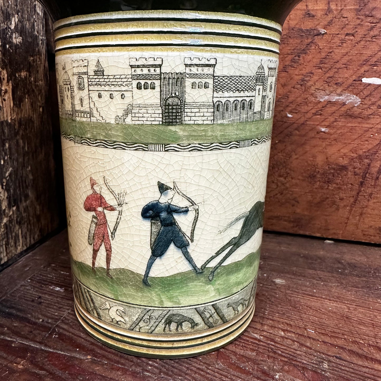Royal Doulton Seriesware Bayeaux Tapestry Tobacco Canister Humidor
