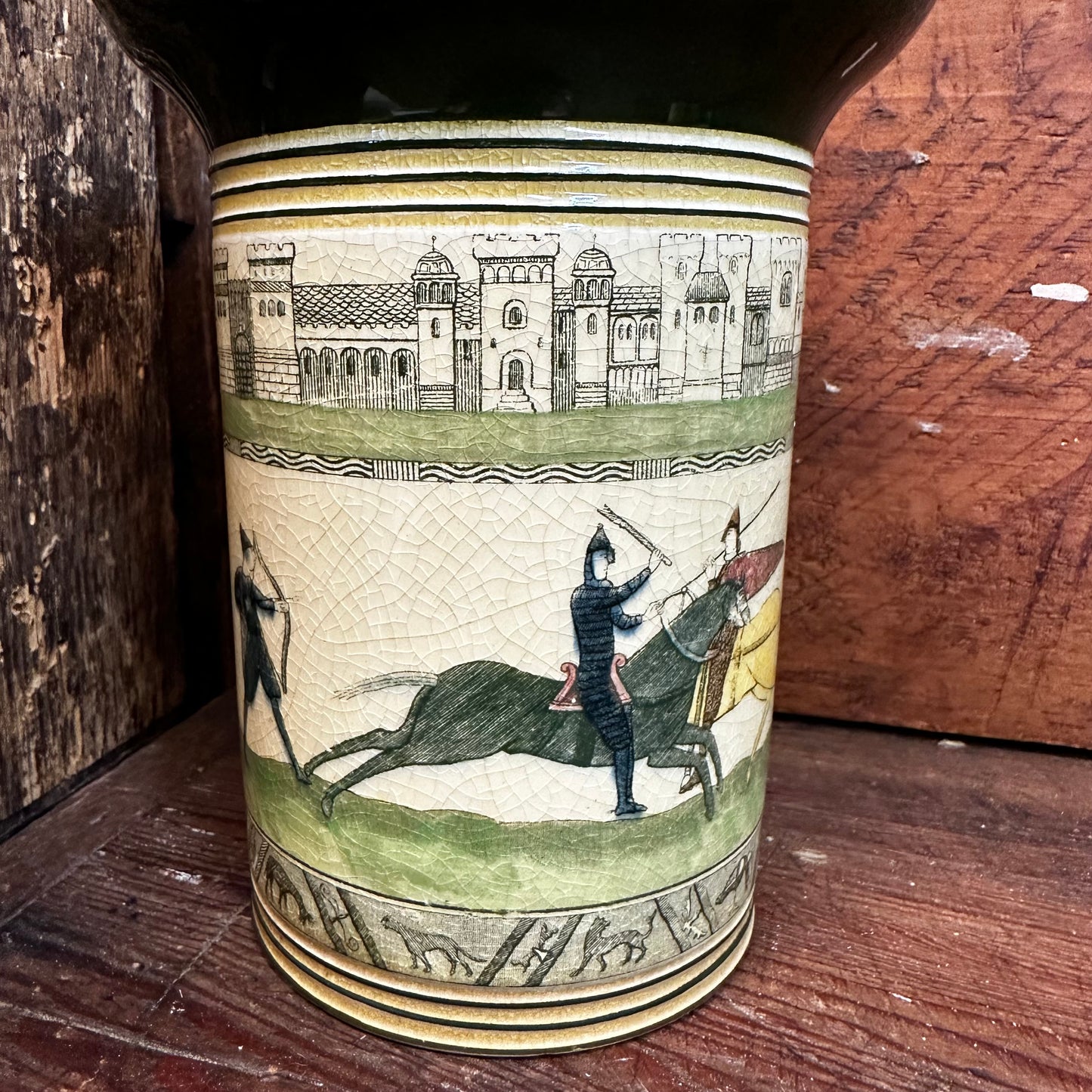 Royal Doulton Seriesware Bayeaux Tapestry Tobacco Canister Humidor