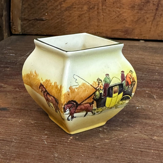 Royal Doulton Seriesware Mini Vase Coaching Days