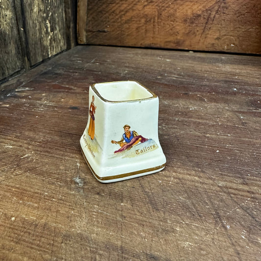 Royal Winton Grimwades Toothpick Holder Mustard Pot Old English Markets