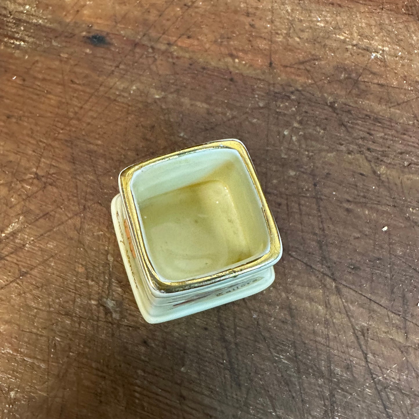 Royal Winton Grimwades Toothpick Holder Mustard Pot Old English Markets