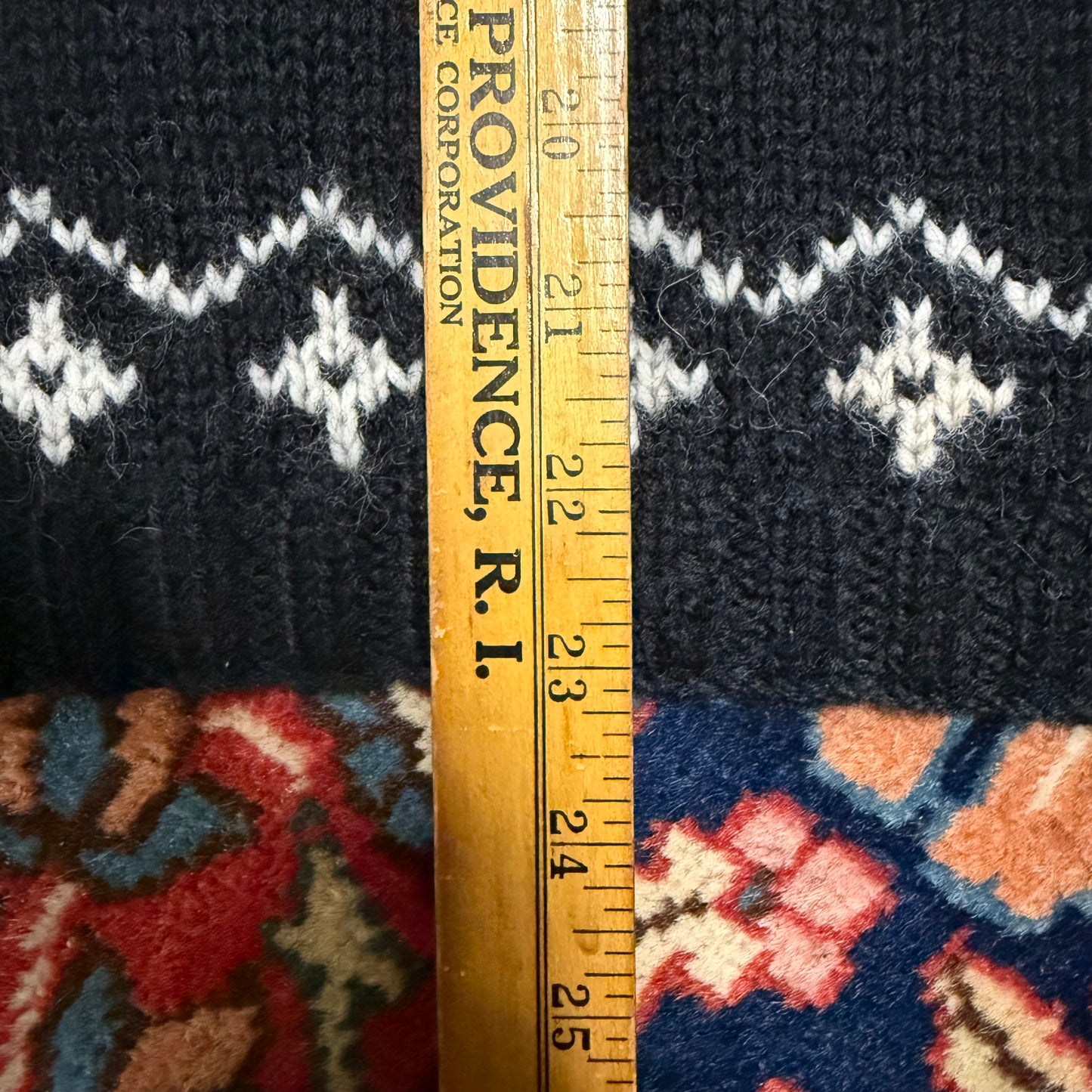 Vintage Lauren Ralph Lauren Handknit Downhill Skiier Mockneck Sweater