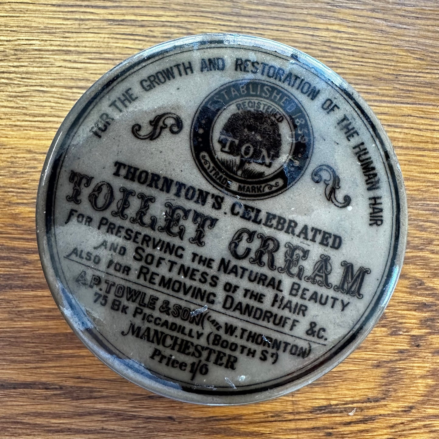 Thornton's Celebrated Toilet Cream