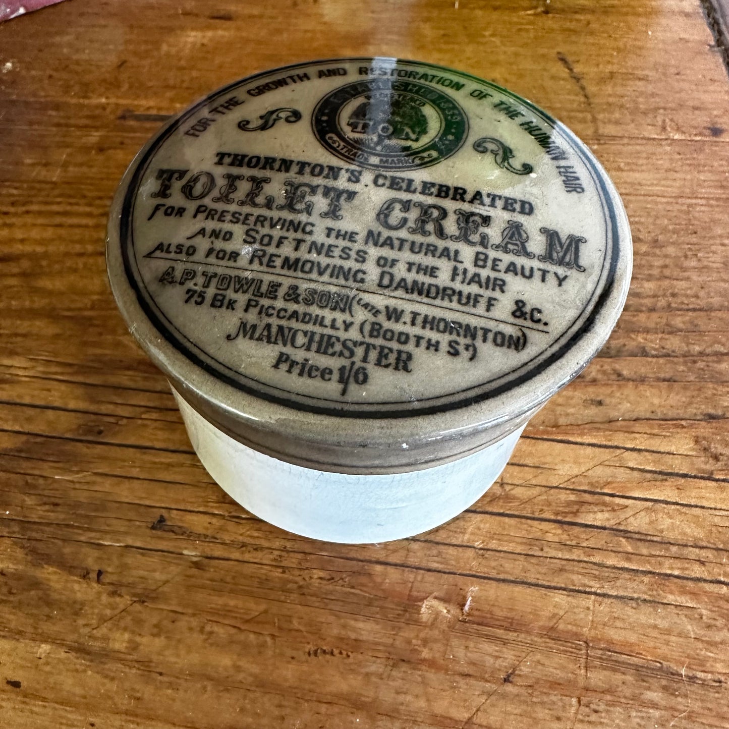 Thornton's Celebrated Toilet Cream