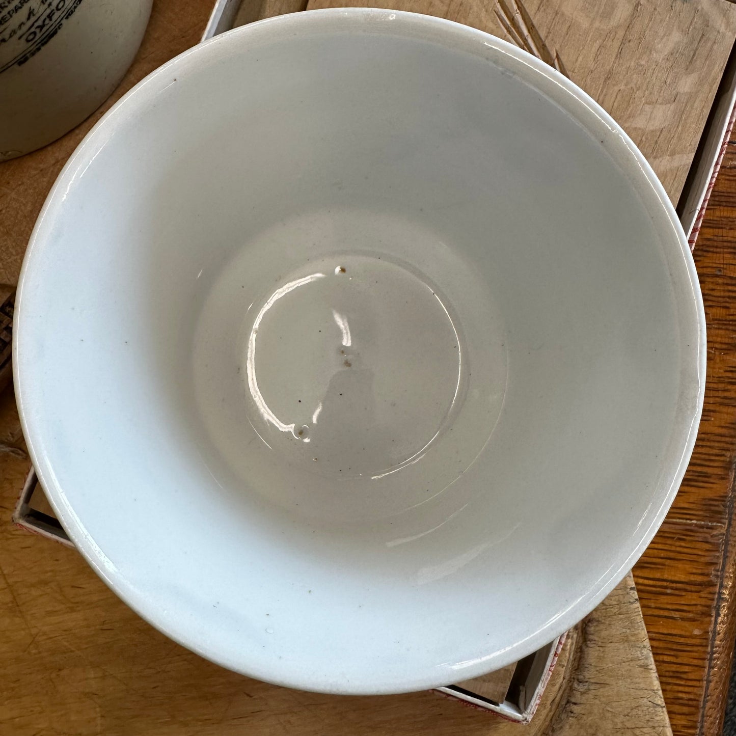 Ironstone Tea Waste Bowl