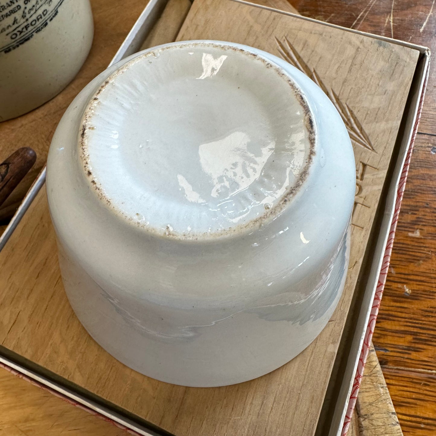 Ironstone Tea Waste Bowl