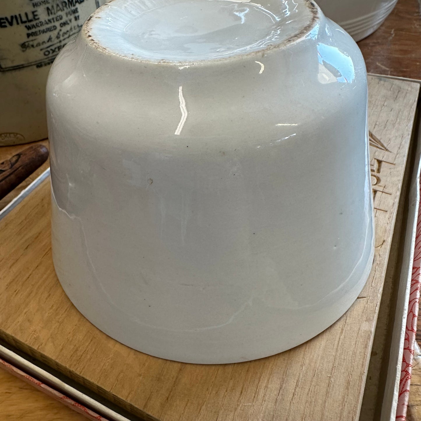Ironstone Tea Waste Bowl