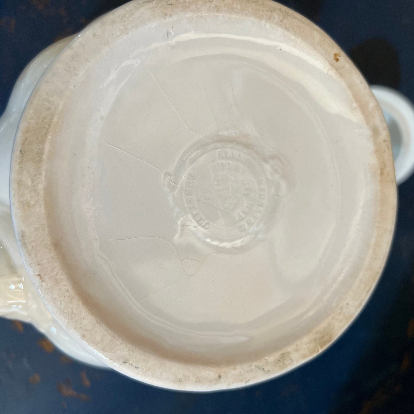 White Ironstone Coffee Pot Wheat Pattern Elsmore & Forster English Ironstone Ceres Wheat