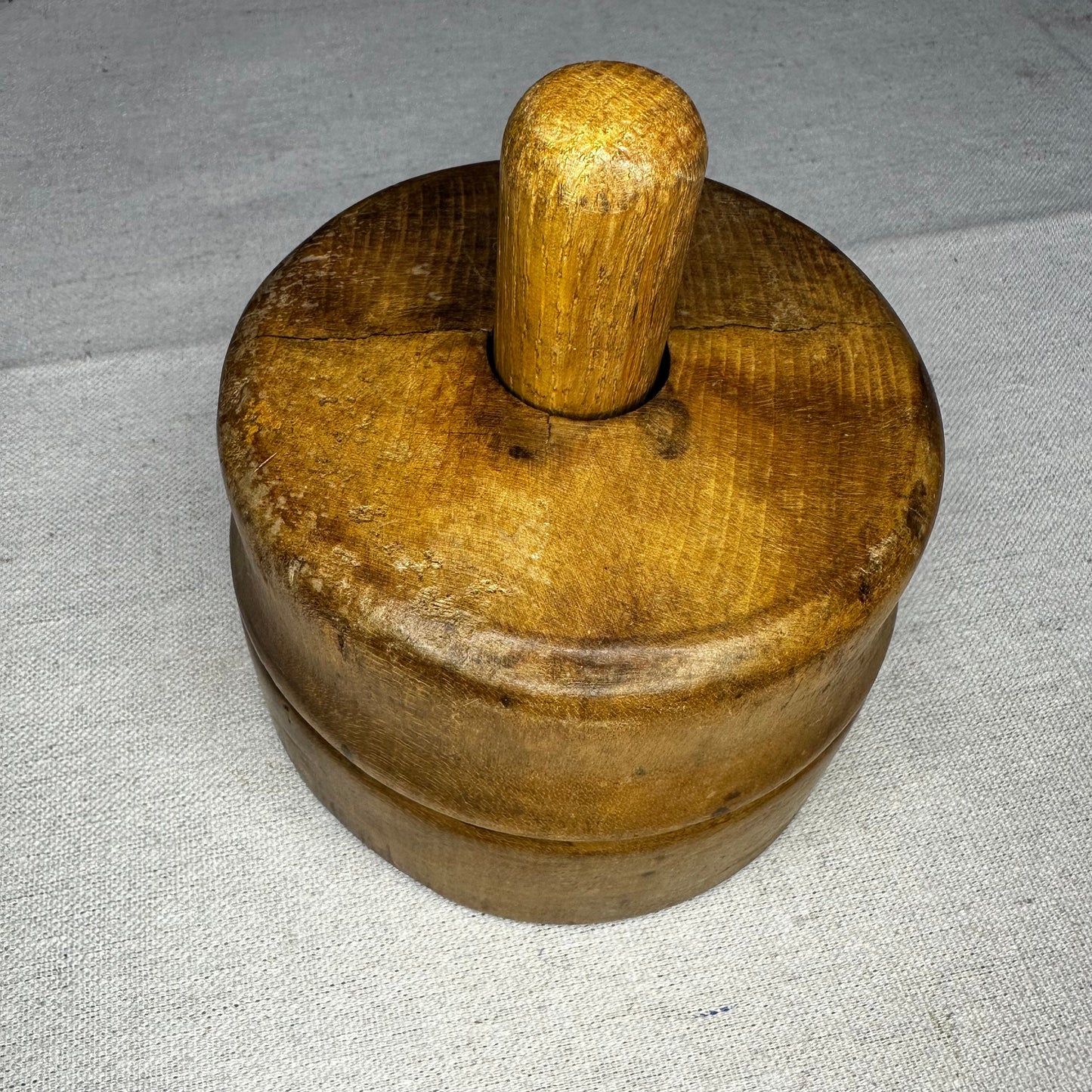Fine Carved Rose Flower Butter Press Treen 1060