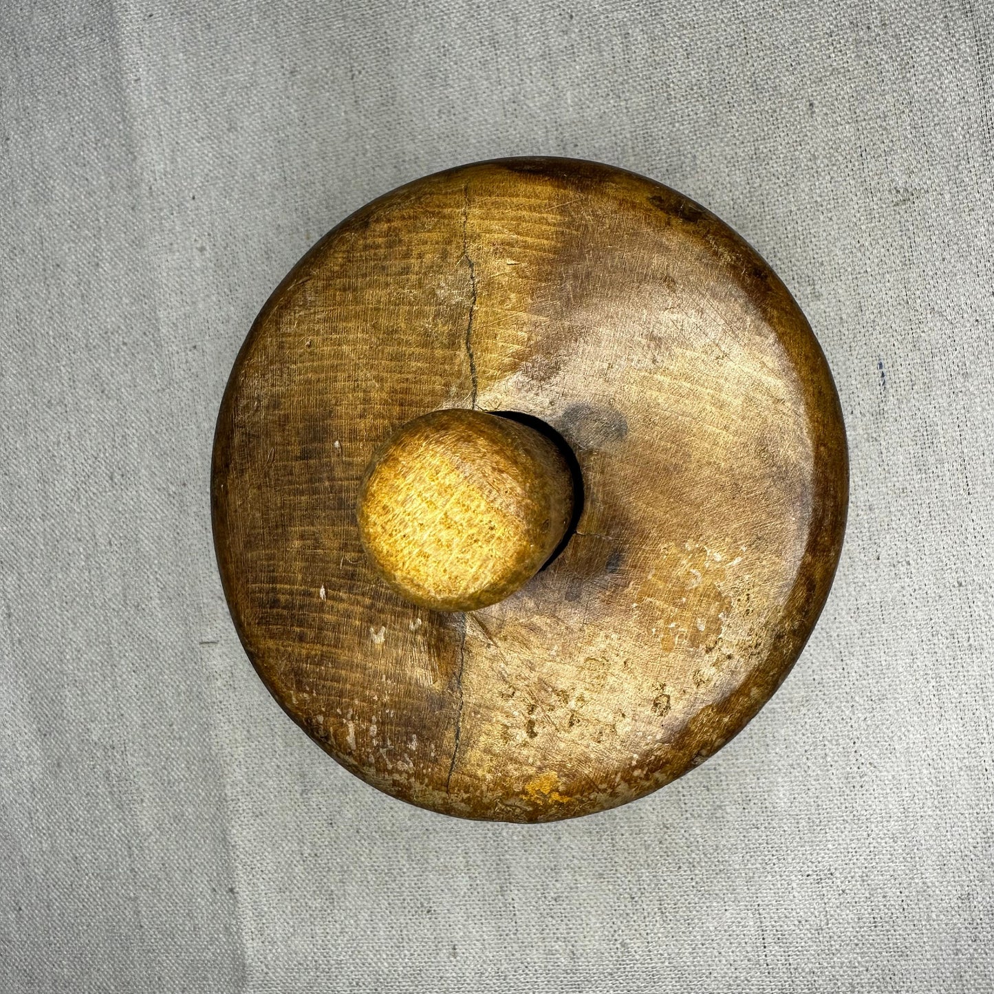 Fine Carved Rose Flower Butter Press Treen 1060