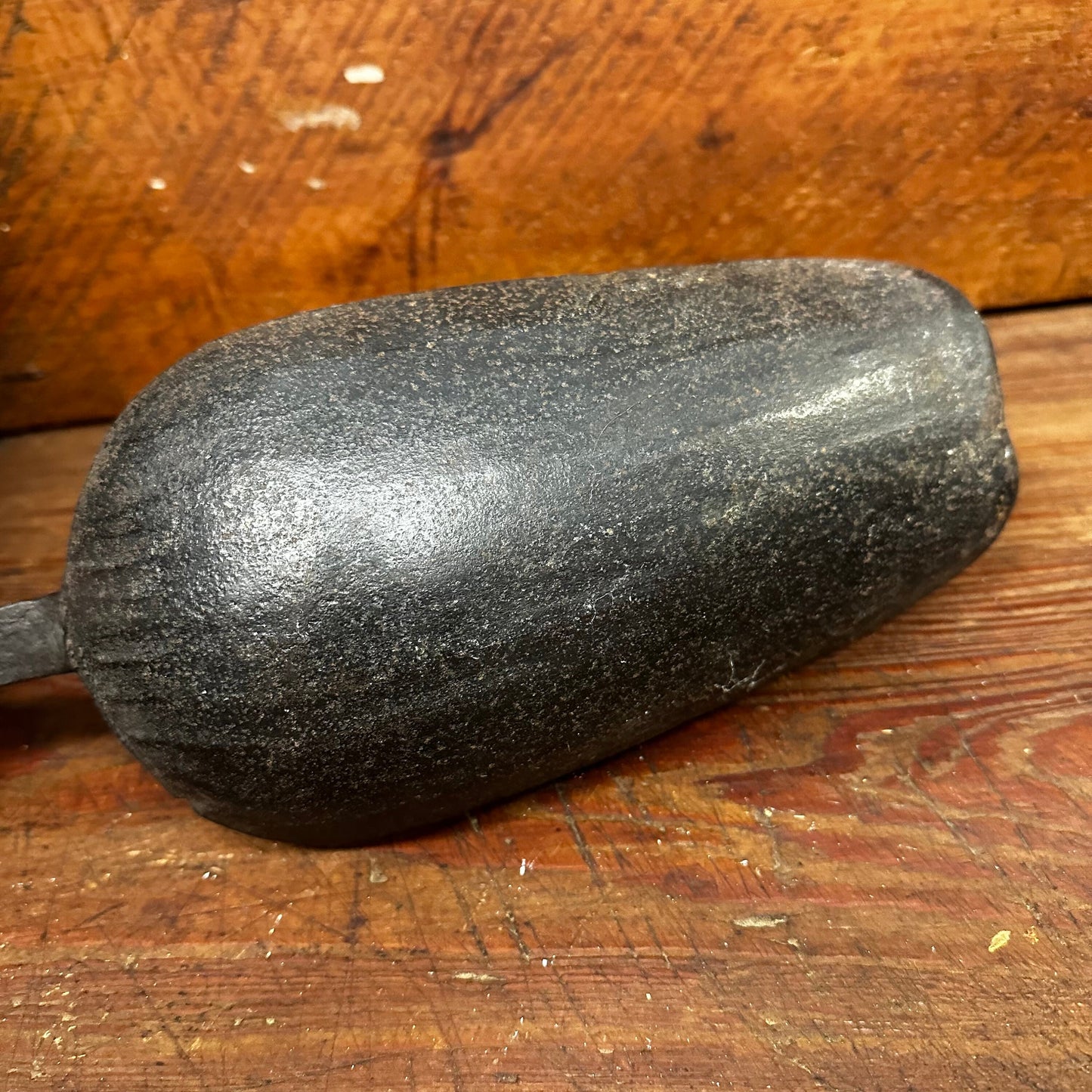 Rare Blue Onion Metal Grain Scoop with Ceramic Handle 1104