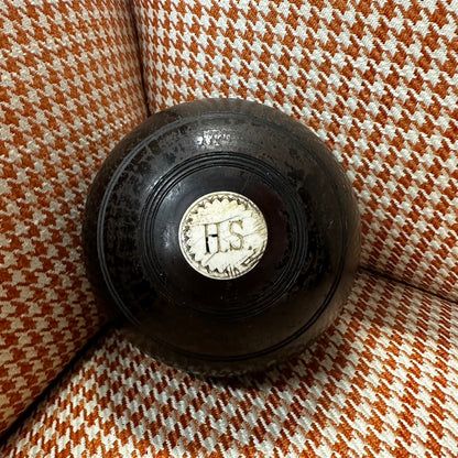 Thomas Taylor Scottish Carpet Bowl H.S. 2 Bias 3 Carpet Boules 1926
