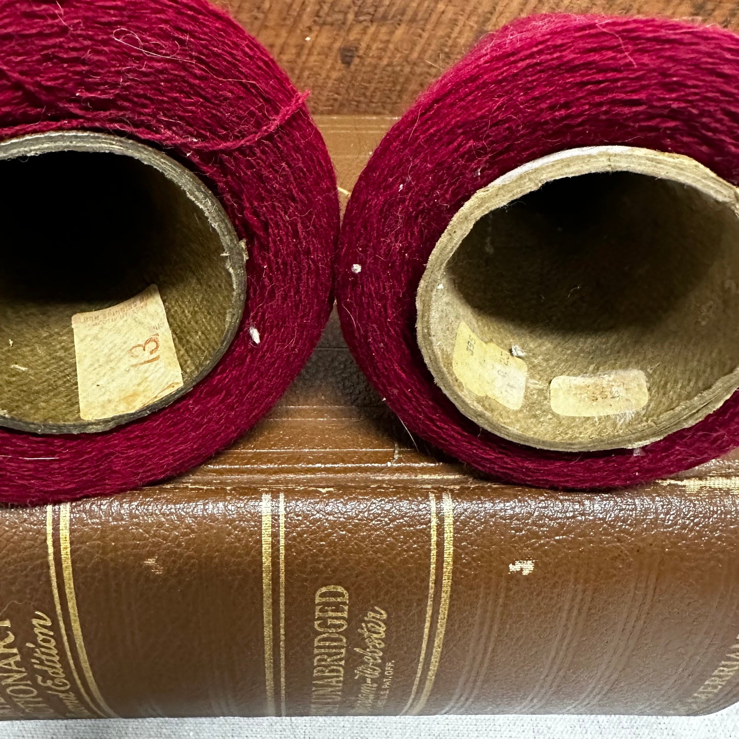 Medium Burgundy Wool Cone