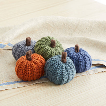 Gray Knit Pumpkins