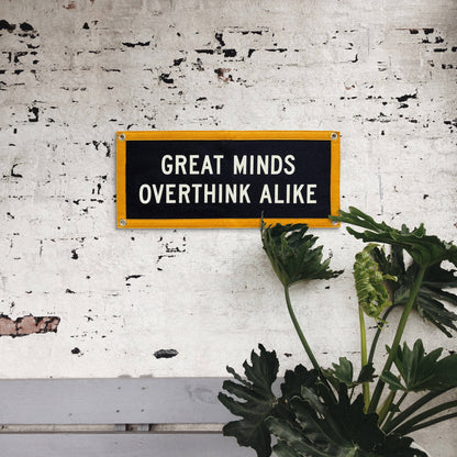 Great Minds Overthink Alike Camp Flag • Holy Smokes x Oxford