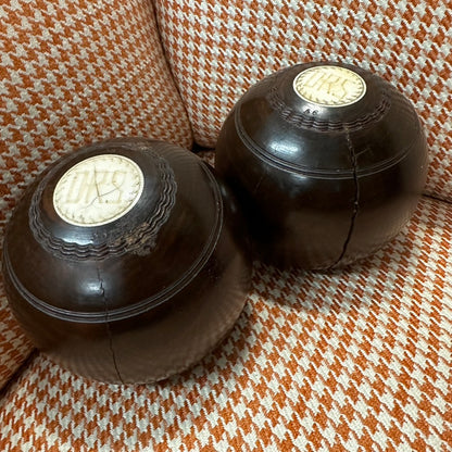 Pair Scottish Garden Bowls by Thomas Taylor DRS