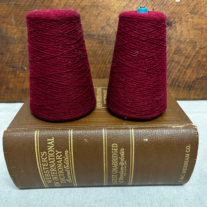 Medium Burgundy Wool Cone