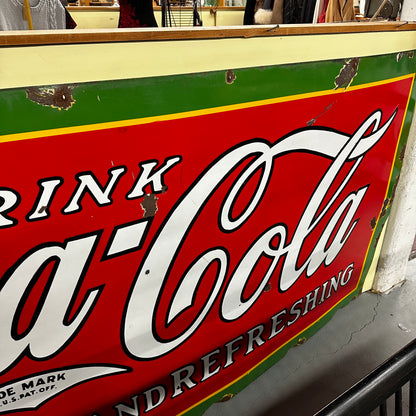 8’ x 4’ Coca Cola Sign 1930’s