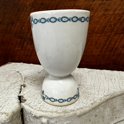 Maddock Ironstone Double Egg Cup Teal Transfer