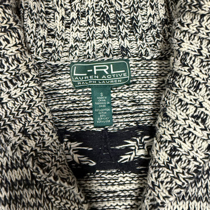 Vintage Lauren Ralph Lauren Active Shawl Collar Fullzip Sweater