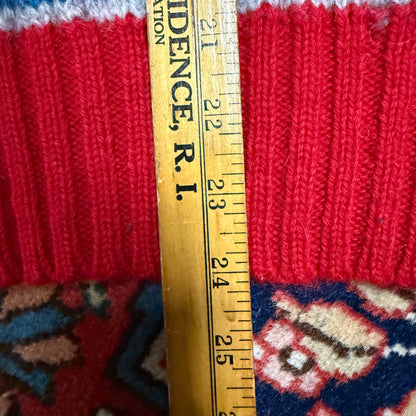 Vintage Chaps Ralph Lauren Shetland Wool Snowflake Fair Isle Sweater