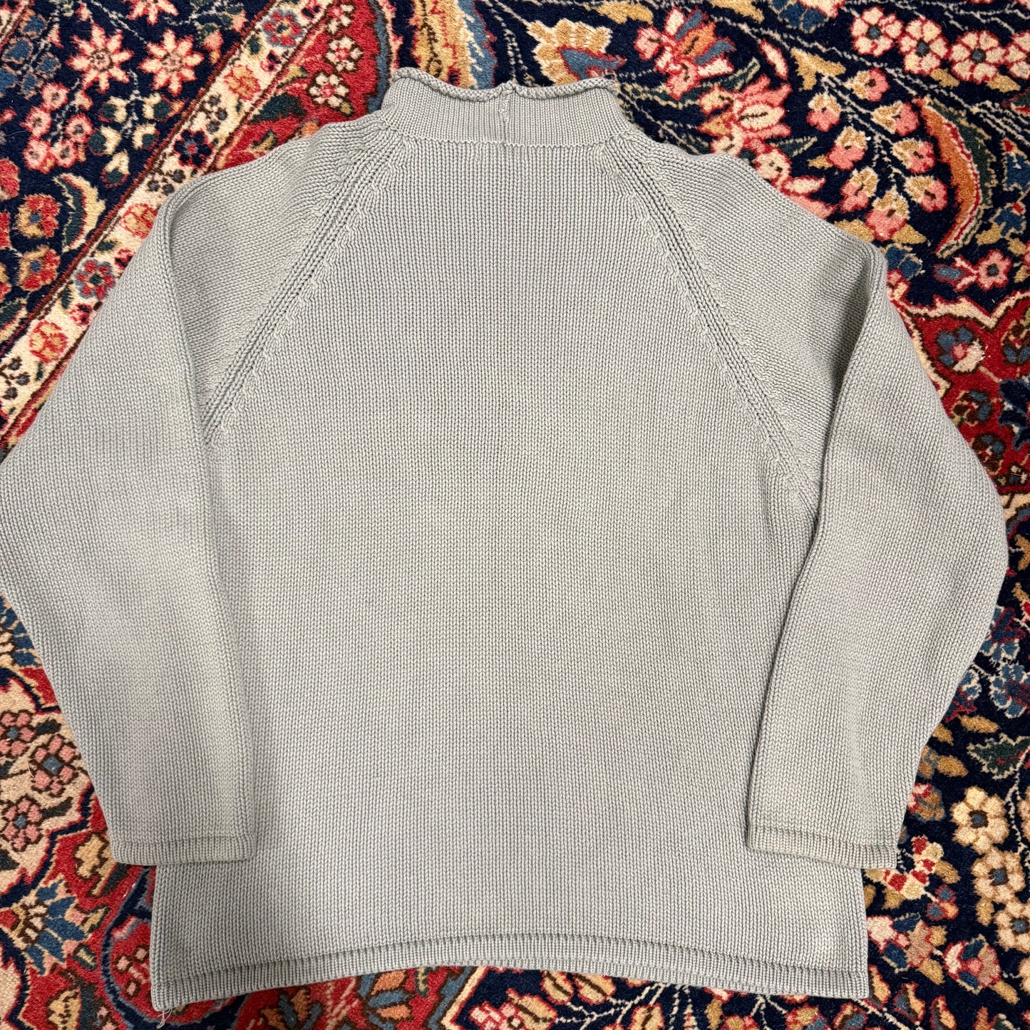 J.Crew Seafoam Green Cotton Rollneck Sweater