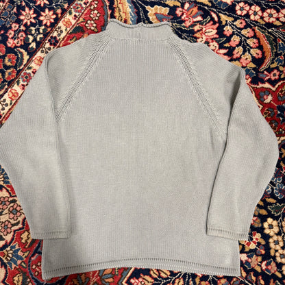 J.Crew Seafoam Green Cotton Rollneck Sweater