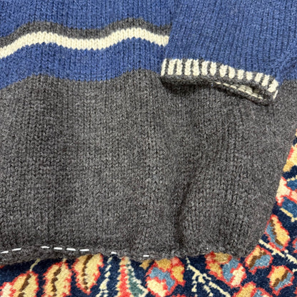 Vintage J. Crew Blue Grey Snowflake Sweater