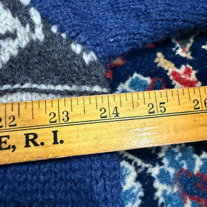 Vintage J. Crew Blue Grey Snowflake Sweater