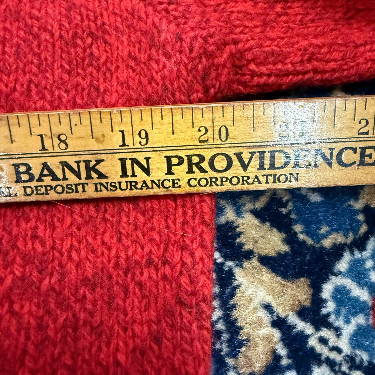 Vintage LL Bean Red Wool Crewneck Sweater Large