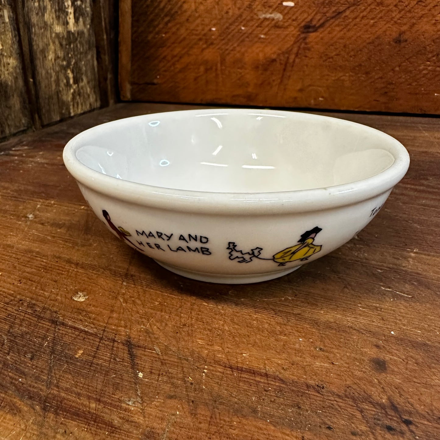 Nursery Rhyme Chili Bowl Restaurantware Syracuse China 1949