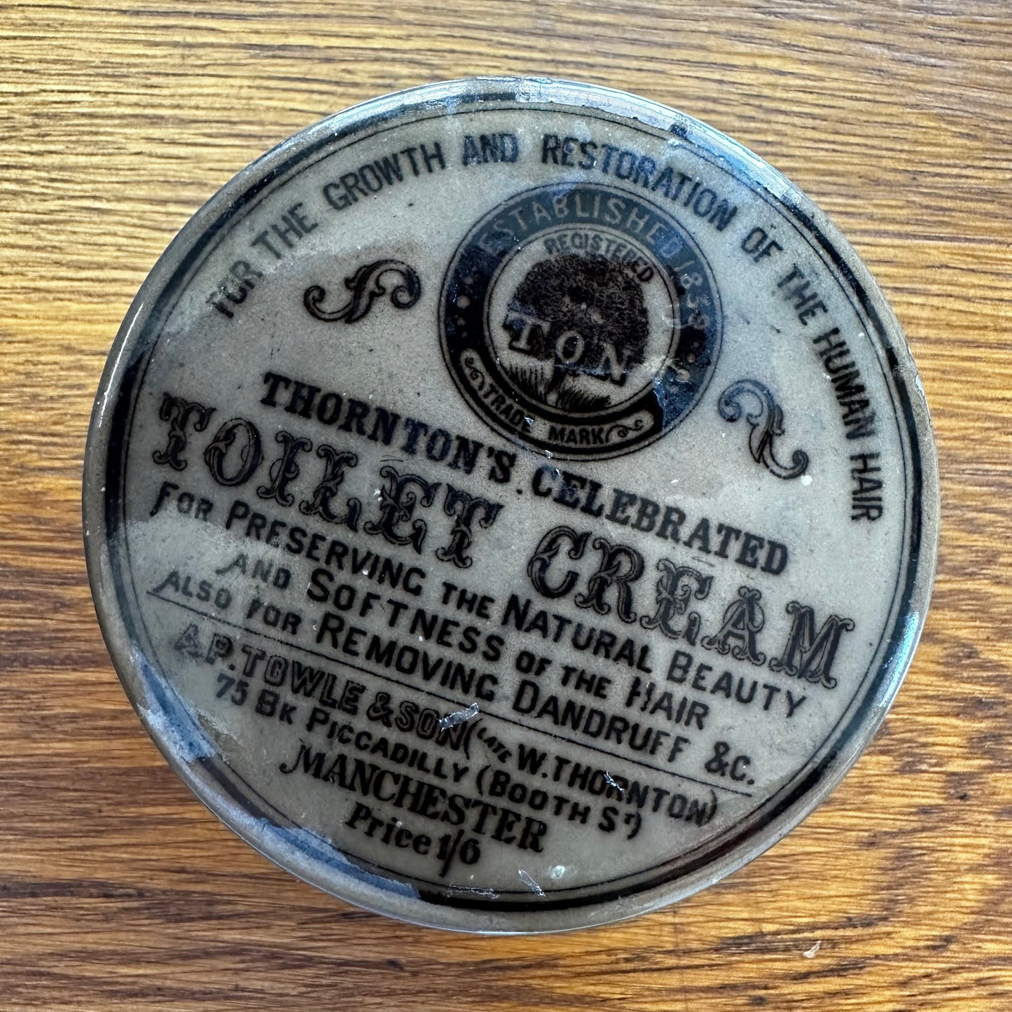 Thornton's Celebrated Toilet Cream