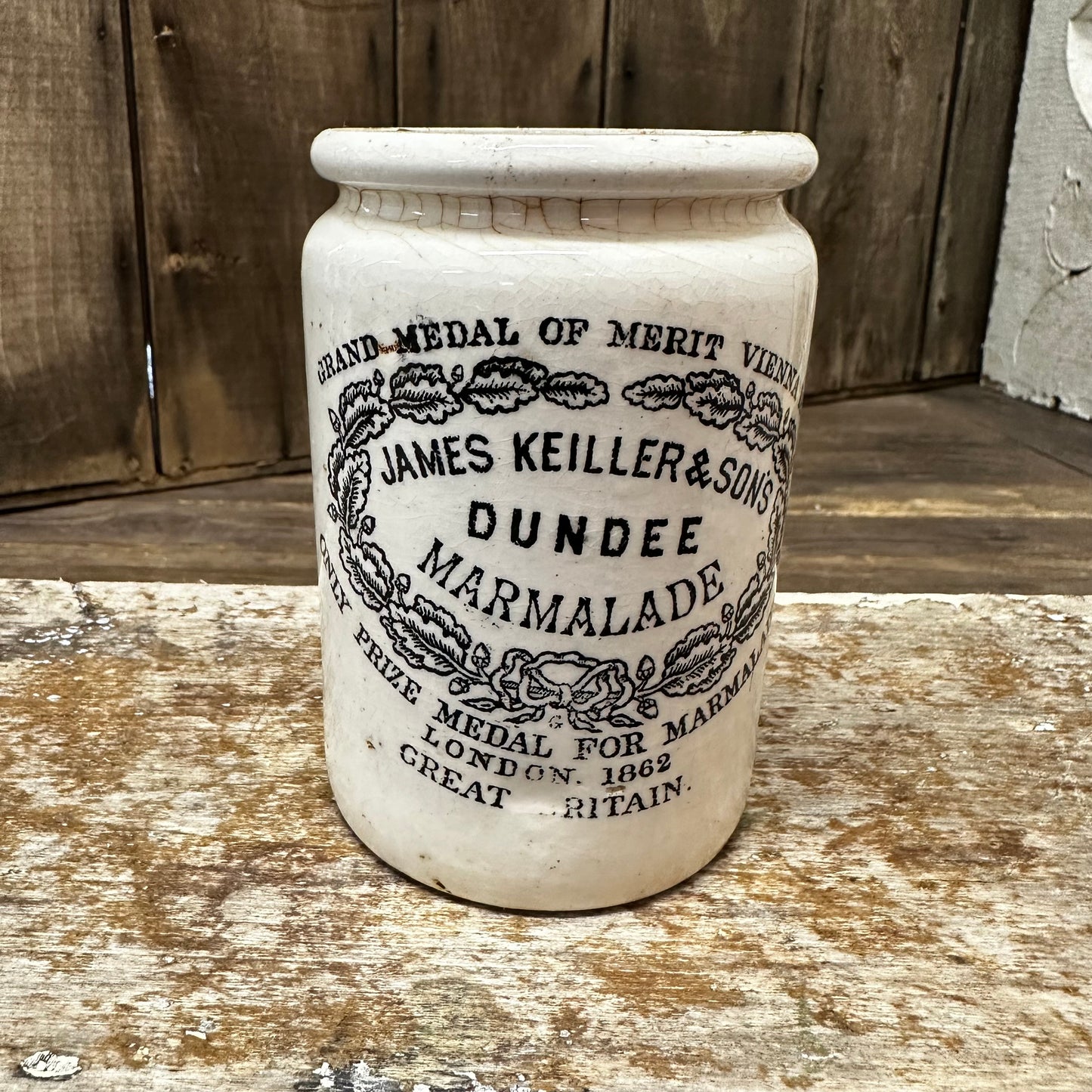 Rolled Shoulder 1 Pound James Keiller Marmalade Pot Dundee